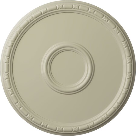 Ekena Millwork Odessa Bead & Barrel Ceiling Medallion (Fits Canopies up to 5"), 19 3/4"OD x 1 3/8"P, Clear Yellow CM20ODCYF